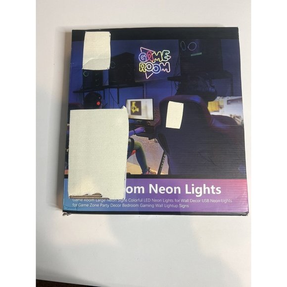 Gamerneon Game Room Large Neon Signs 13.2"x14" Colorful LED Neon Lights for Wall - Picture 8 of 8